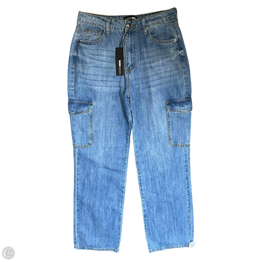 Jeans Straight By Fashion Nova In Blue Denim, Size: 12