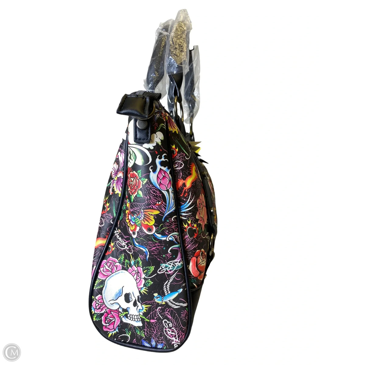 Handbag By Ed Hardy, Size: Large