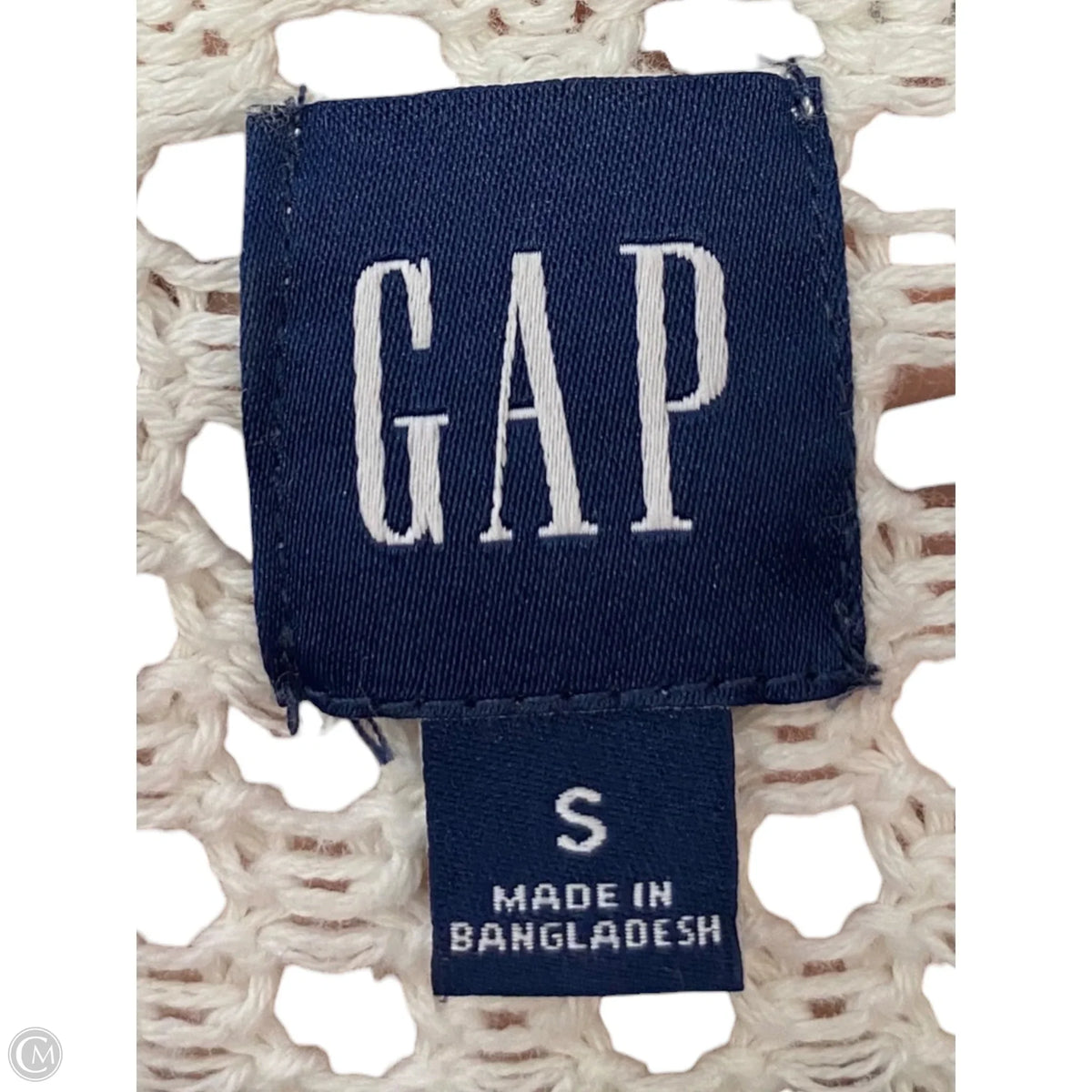Top Short Sleeve By Gap In White, Size: S