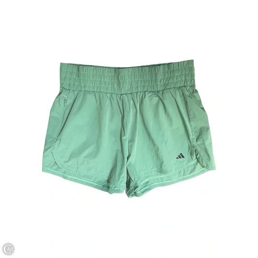 Athletic Shorts By Adidas In Green, Size: M