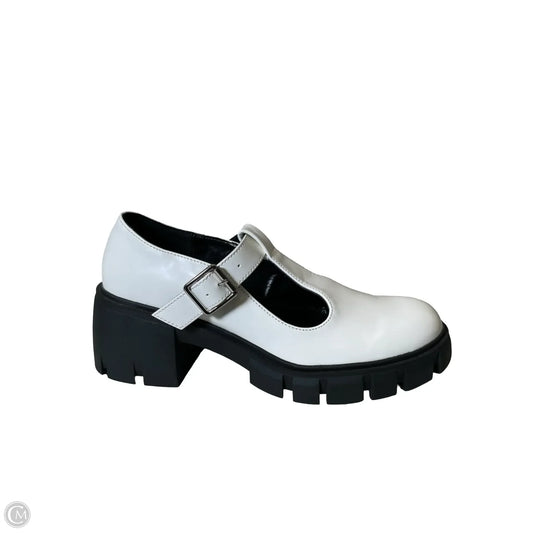 Shoes Heels Platform By Madden Girl In White, Size: 8