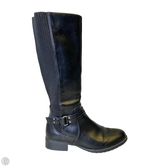 Boots Knee Flats By Life Stride In Black, Size: 8.5