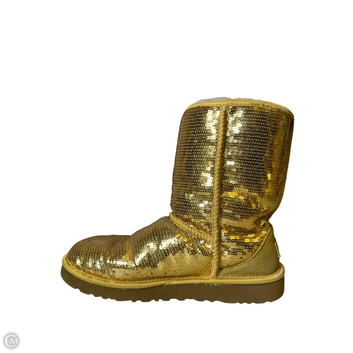 Boots Designer By Ugg In Gold, Size: 10