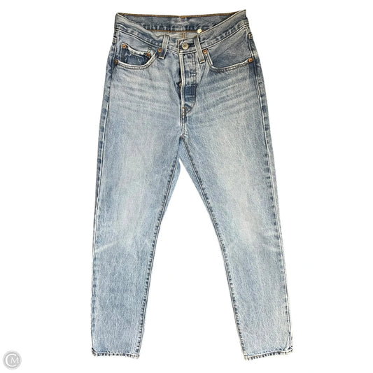 Jeans Straight By Levis In Blue Denim, Size: 2