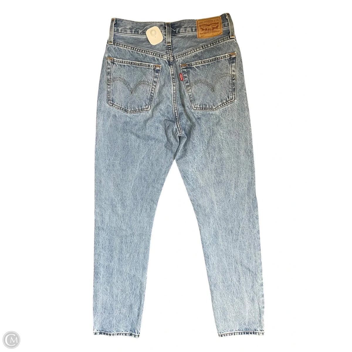 Jeans Straight By Levis In Blue Denim, Size: 2
