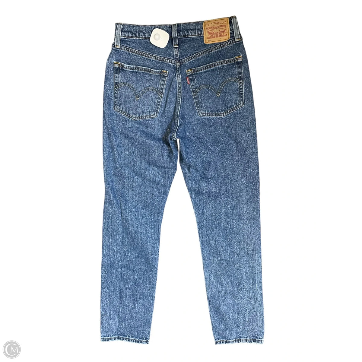 Jeans Straight By Levis In Blue Denim, Size: 2
