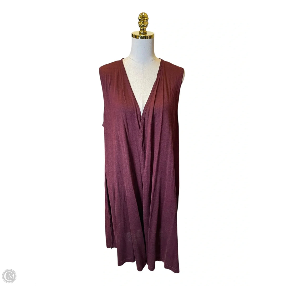 Kimono By Calvin Klein In Maroon, Size: Xl