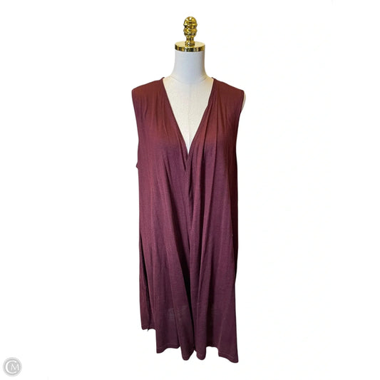 Kimono By Calvin Klein In Maroon, Size: Xl