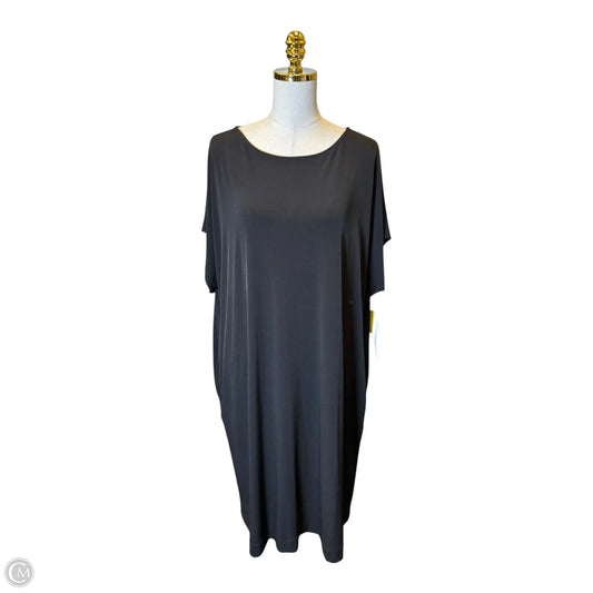 Dress Casual Midi By Chicos In Black, Size: Xl