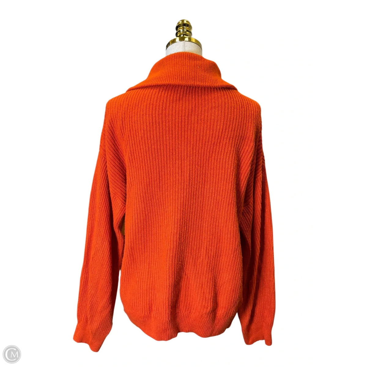Sweater By Talbots In Orange, Size: Xl
