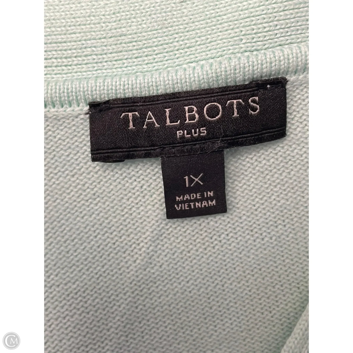 Cardigan By Talbots In Teal, Size: 1x