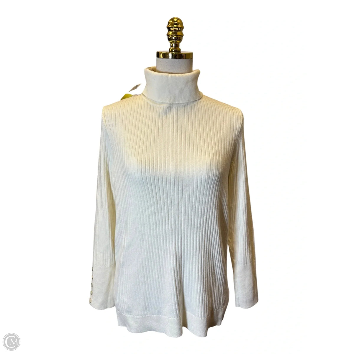 Sweater By Talbots In Cream, Size: 1x