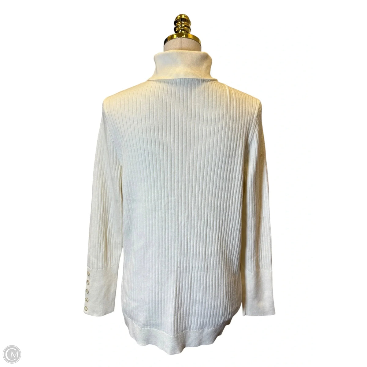 Sweater By Talbots In Cream, Size: 1x