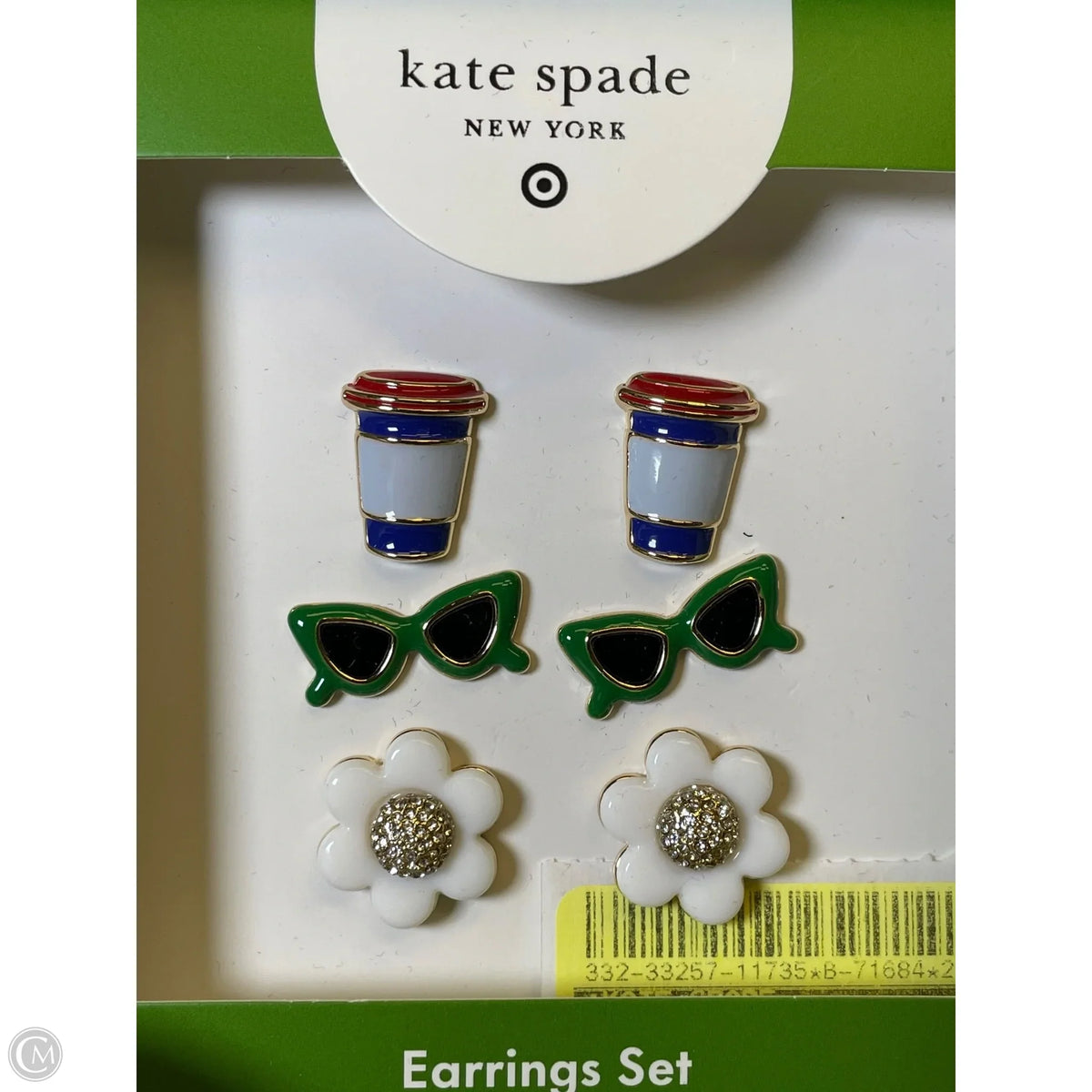Earrings Designer By Kate Spade, Size: 03 Piece Set