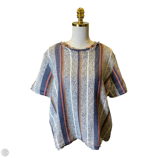 Top Short Sleeve By Ann Taylor In Multi-colored, Size: Xl