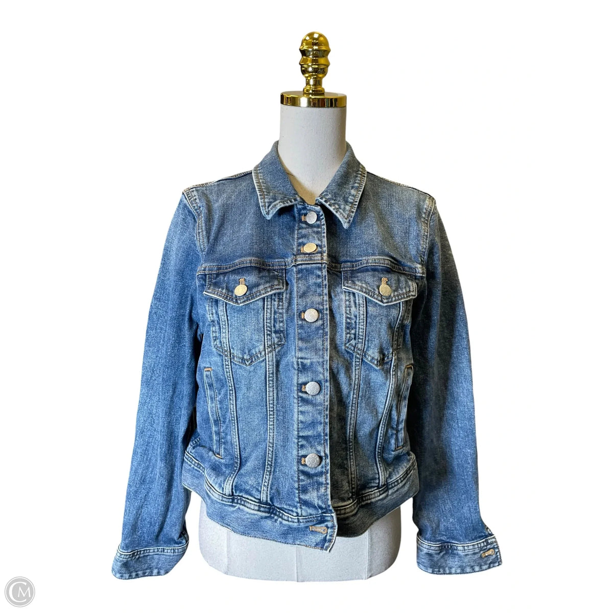 Jacket Denim By J. Crew In Blue Denim, Size: L