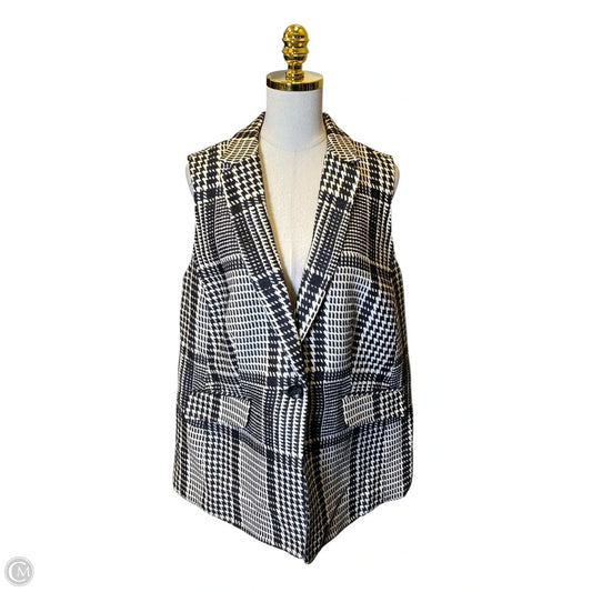 Vest Other By Talbots In Black & White, Size: 14