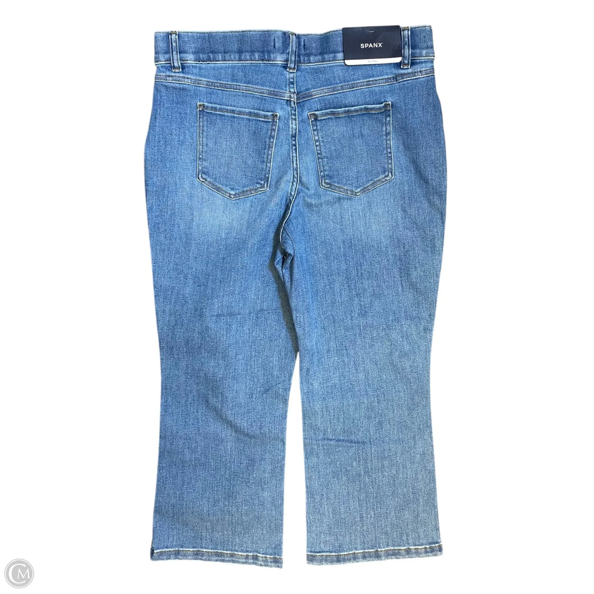 Jeans Flared By Spanx In Blue Denim, Size: Xl