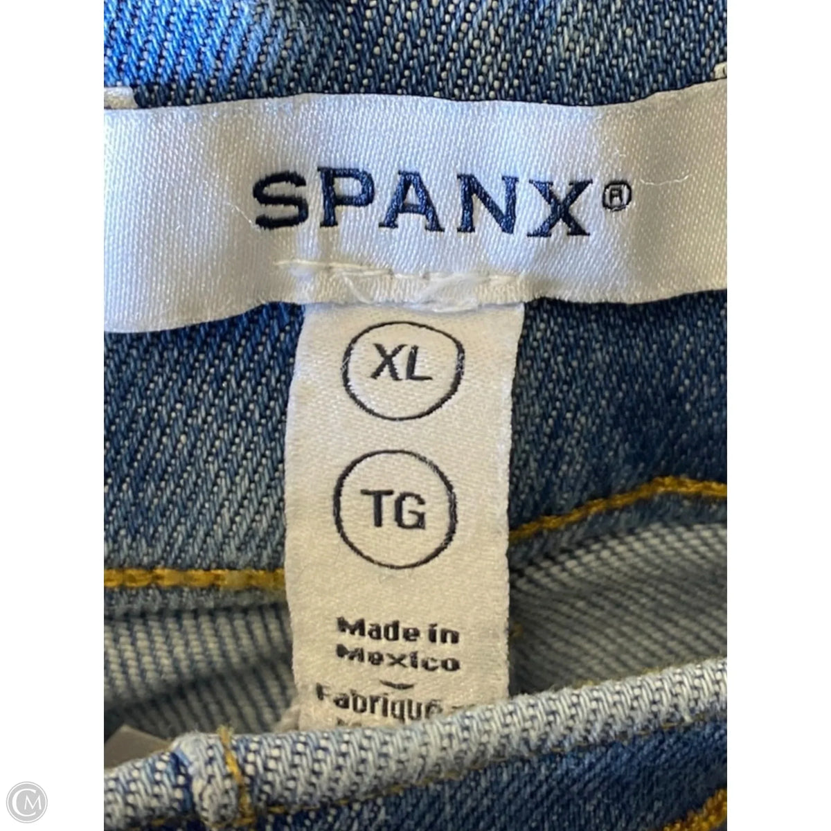 Jeans Flared By Spanx In Blue Denim, Size: Xl