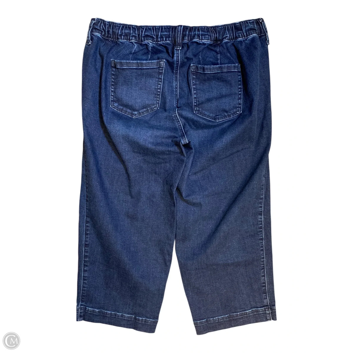 Jeans Cropped By Torrid In Blue Denim, Size: L