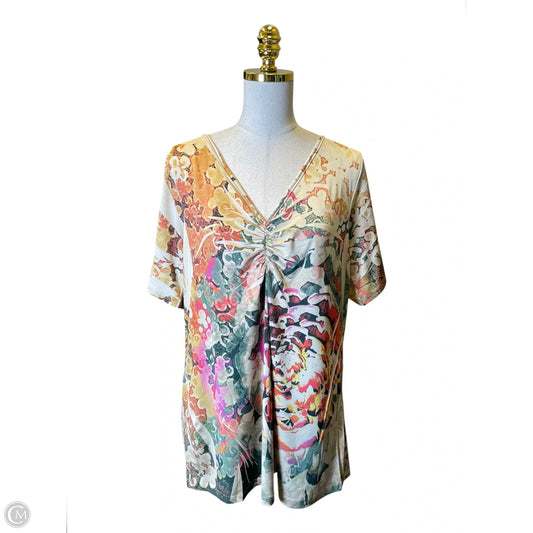 Top Short Sleeve By Lane Bryant In Multi-colored, Size: 16