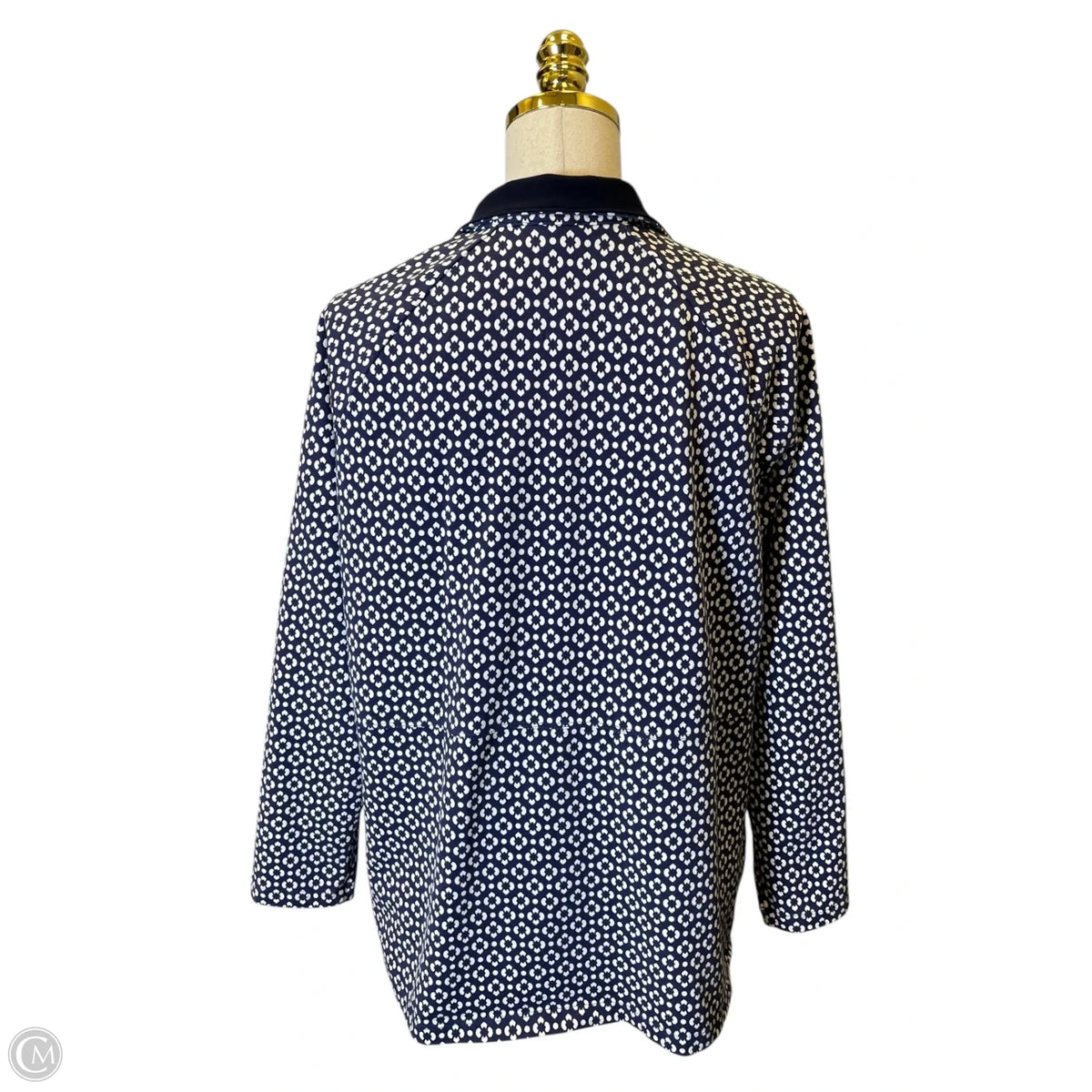 Jacket Other By Talbots In Blue & White, Size: Xl