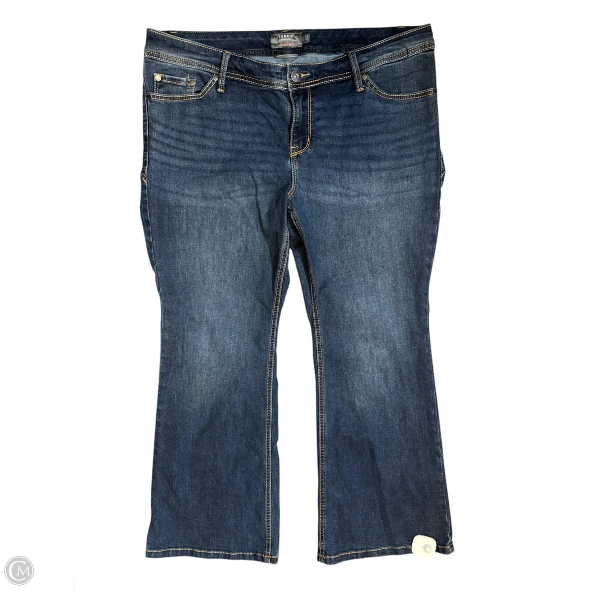 Jeans Boot Cut By Torrid In Blue Denim, Size: 16