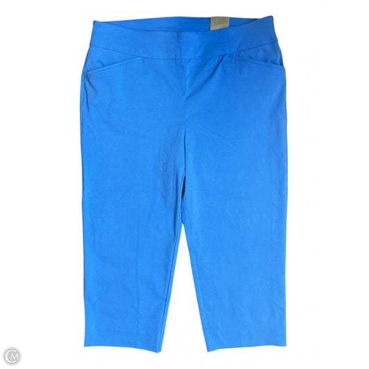 Pants Cropped By Chicos In Blue, Size: L
