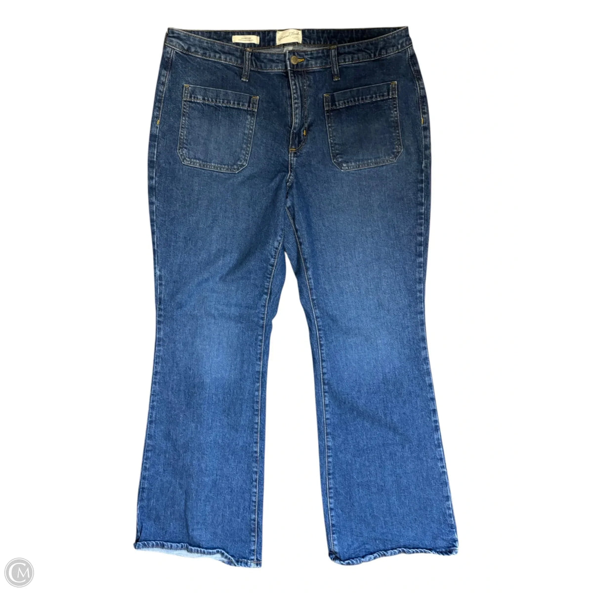 Jeans Flared By Universal Thread In Blue Denim, Size: 16
