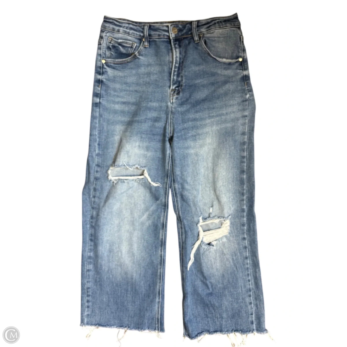 Jeans Straight By Risen In Blue Denim, Size: 12
