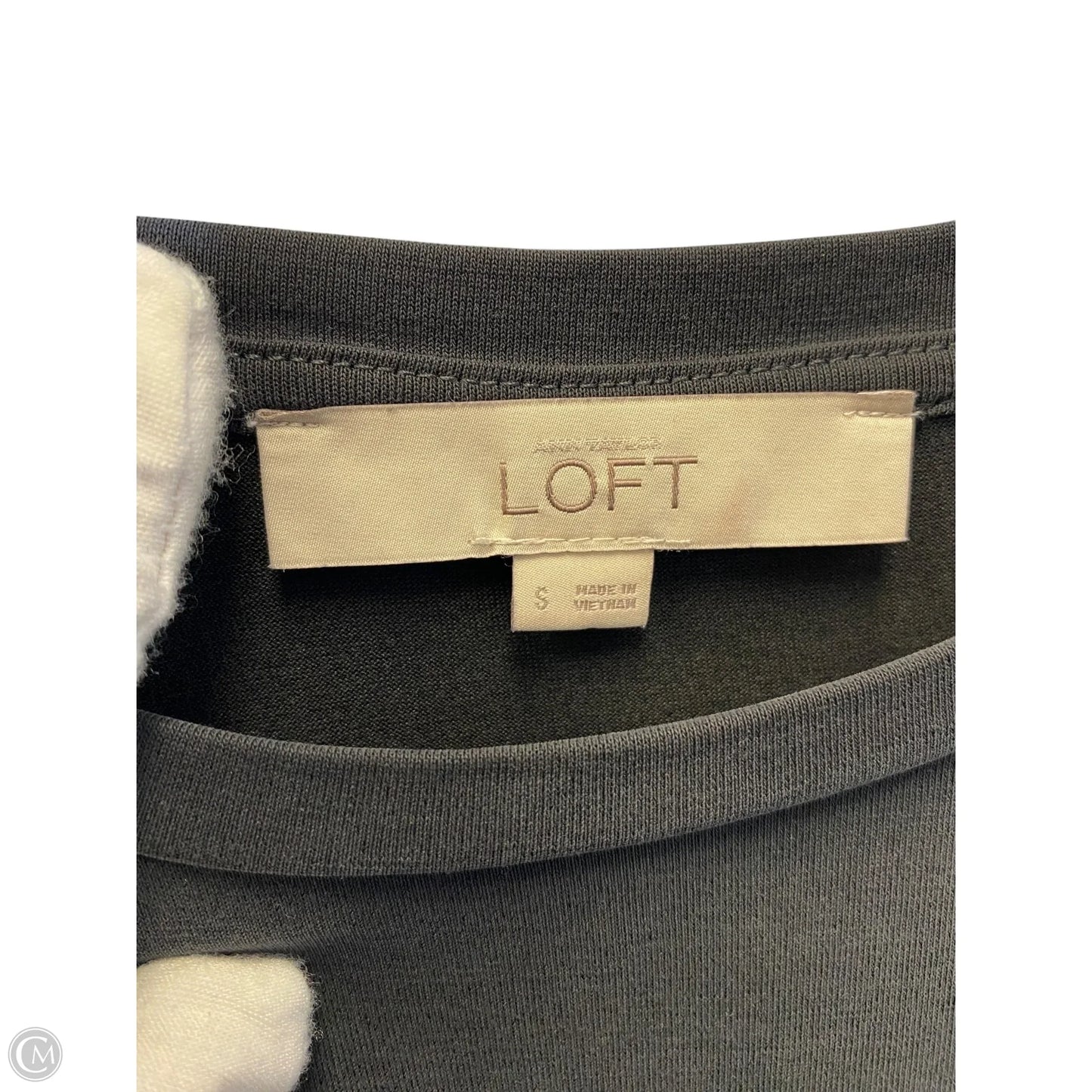 Dress Casual Midi By Loft In Grey, Size: S