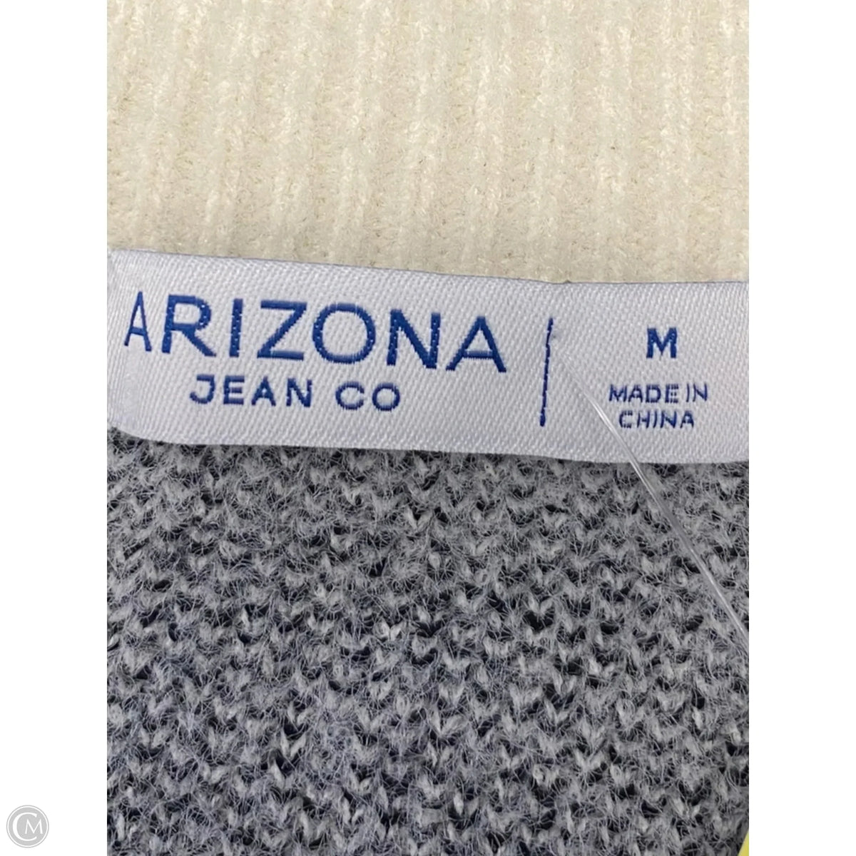 Sweater Cardigan By Arizona In Plaid Pattern, Size: M