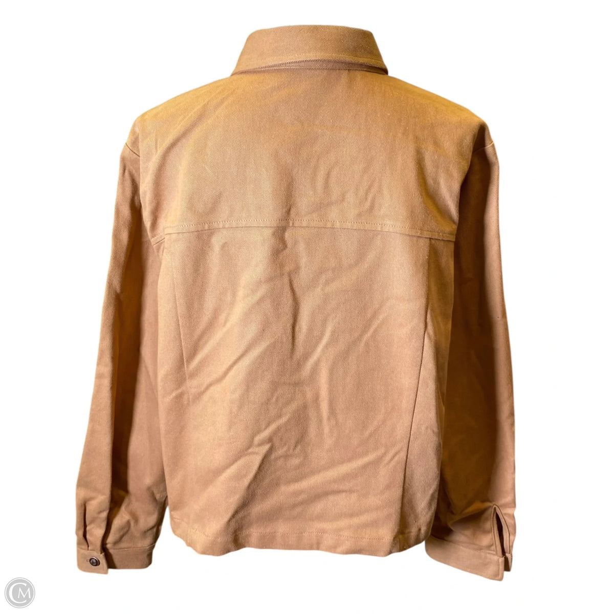 Jacket Denim By New Frontier In Brown, Size: 1x