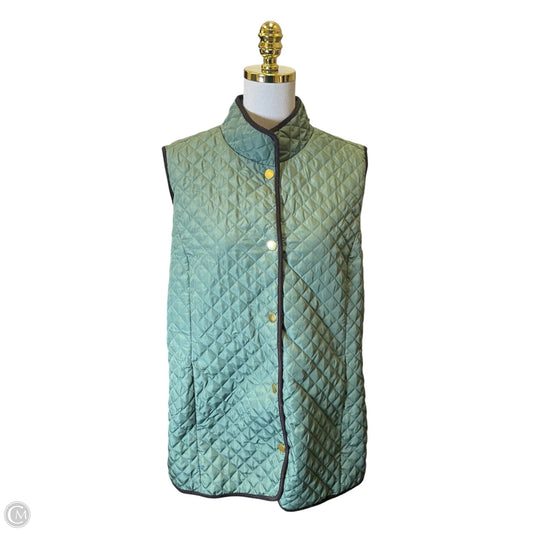 Vest Puffer & Quilted By Jessica London In Green, Size: 16