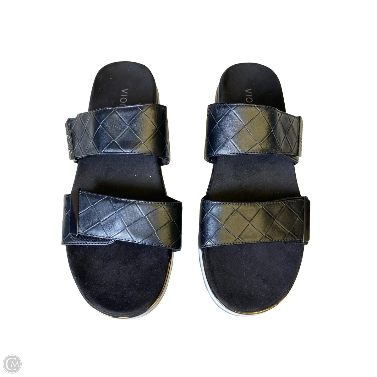 Sandals Flats By Vionic In Black, Size: 9.5