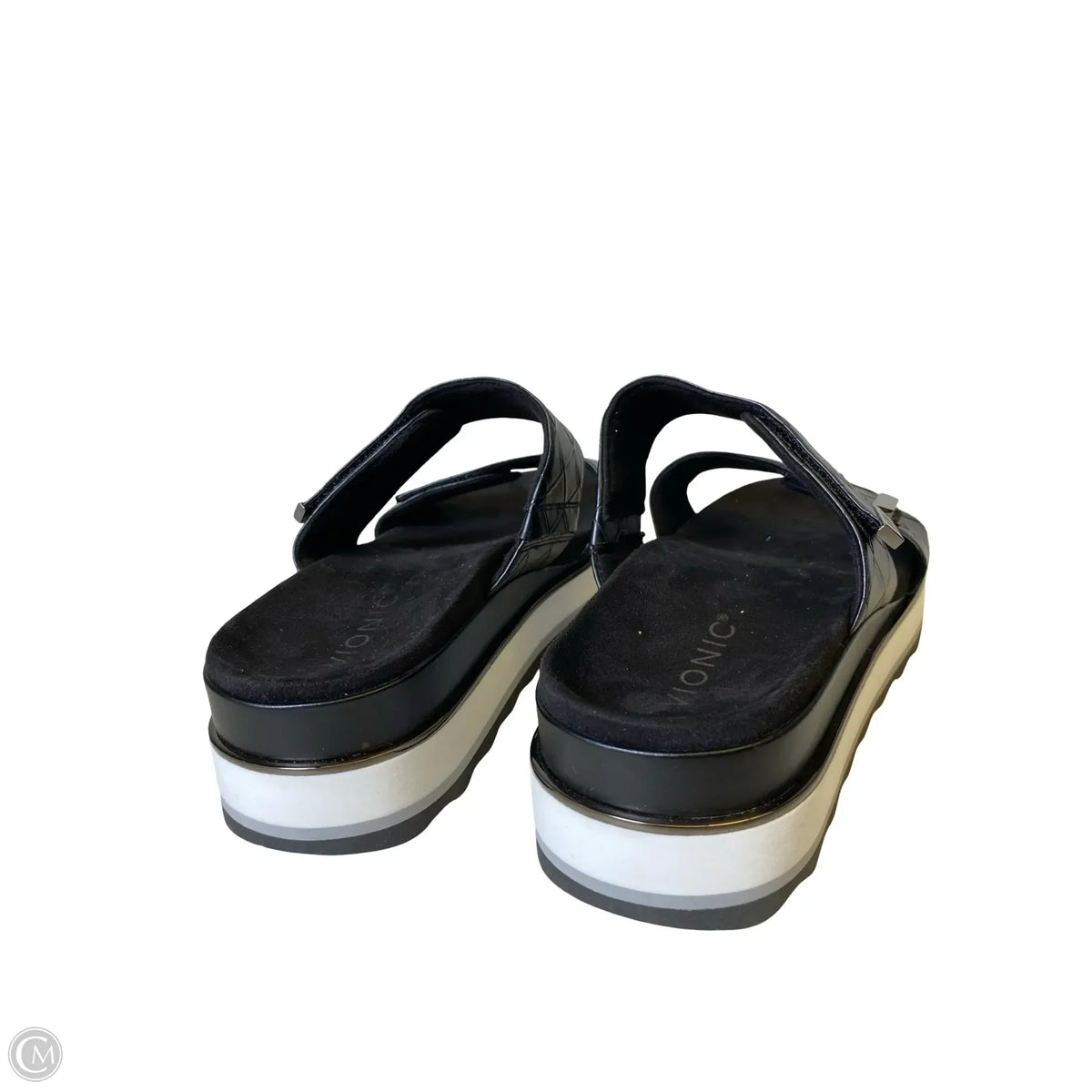 Sandals Flats By Vionic In Black, Size: 9.5