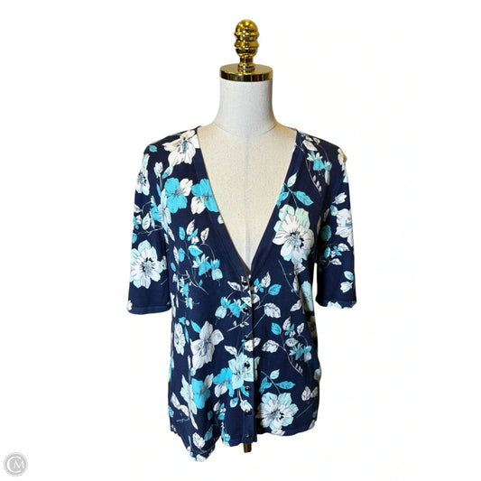 Top Short Sleeve By Talbots In Floral Print, Size: M