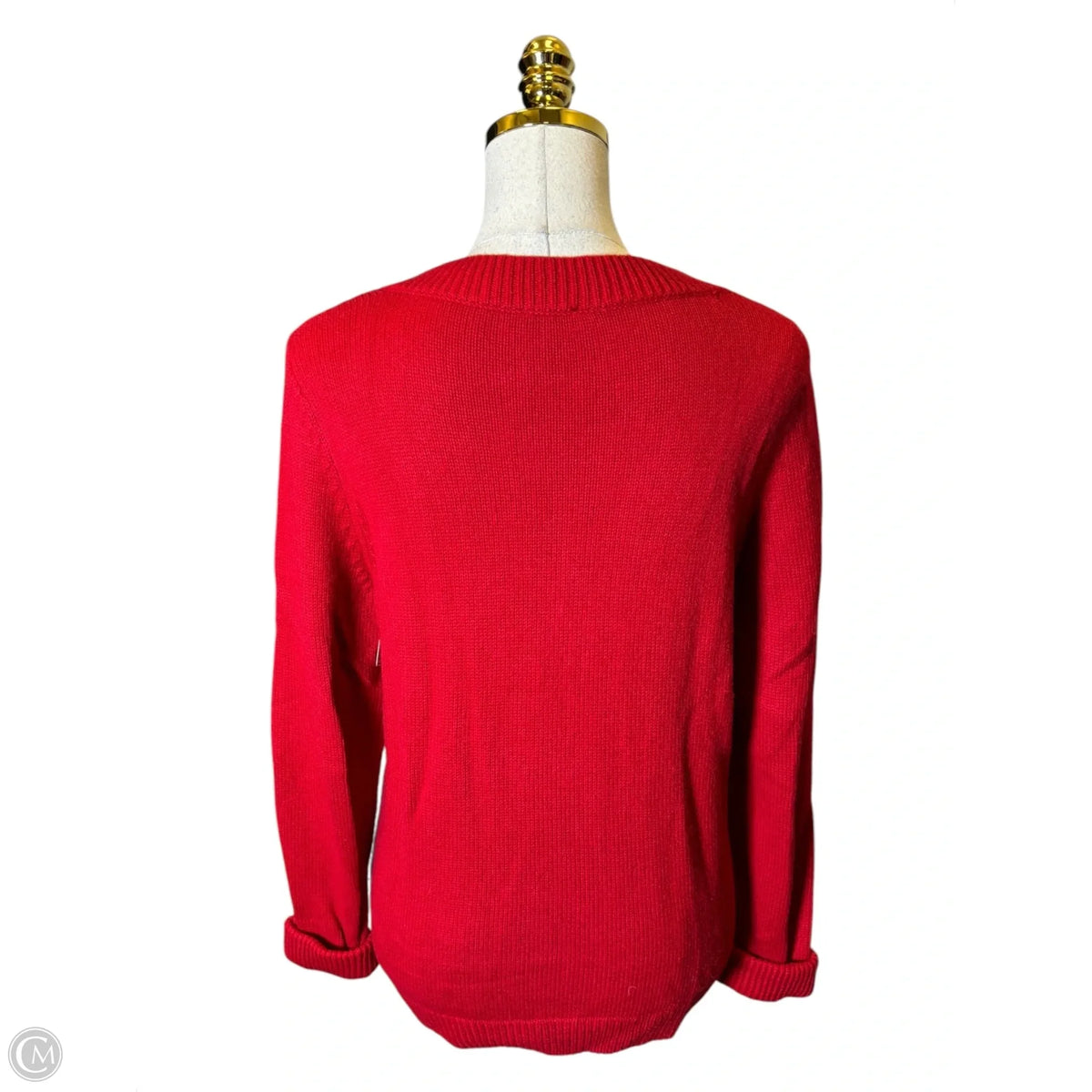 Sweater By Talbots In Red, Size: L