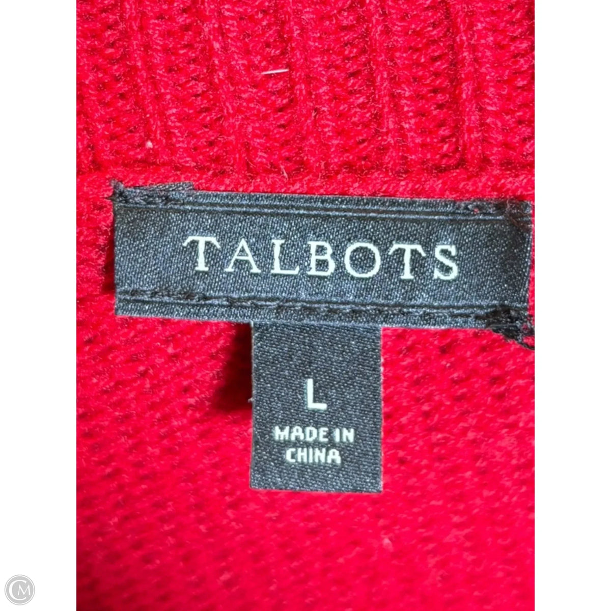 Sweater By Talbots In Red, Size: L