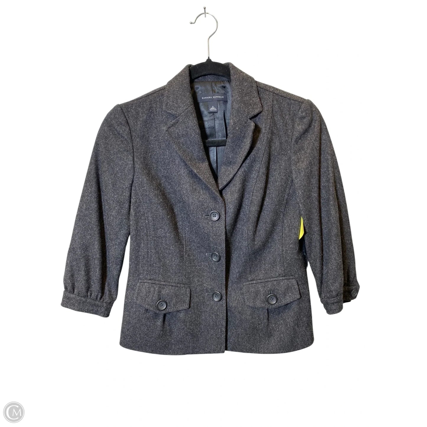 Blazer By Banana Republic In Grey, Size: 0