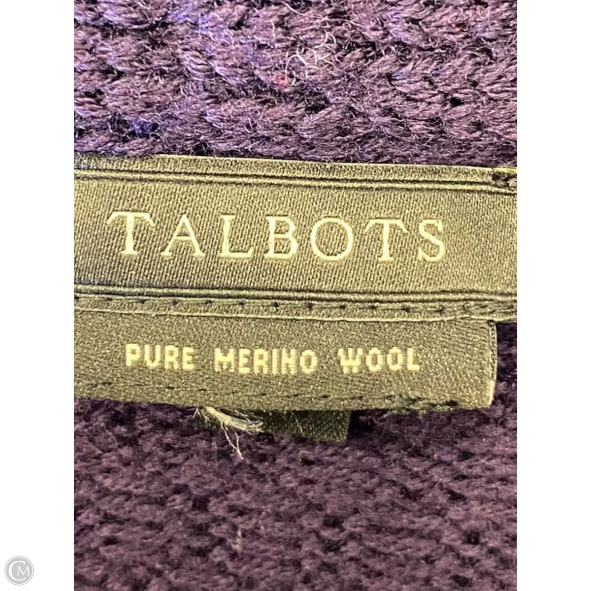 Jacket Fleece By Talbots In Purple, Size: L
