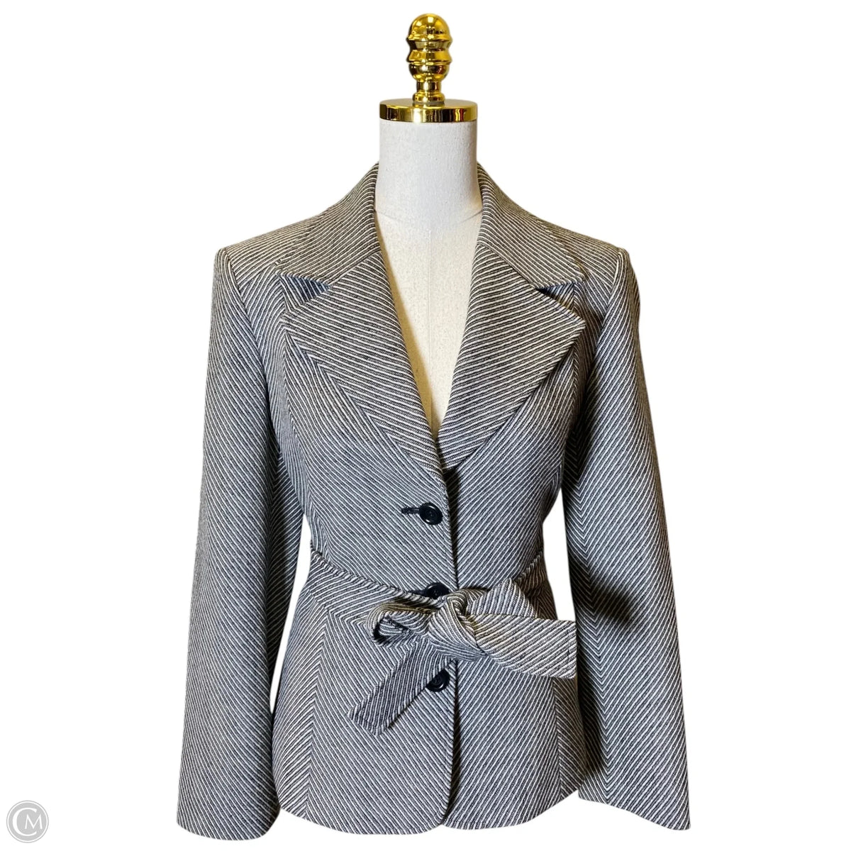 Blazer By Talbots In Black & White, Size: 6