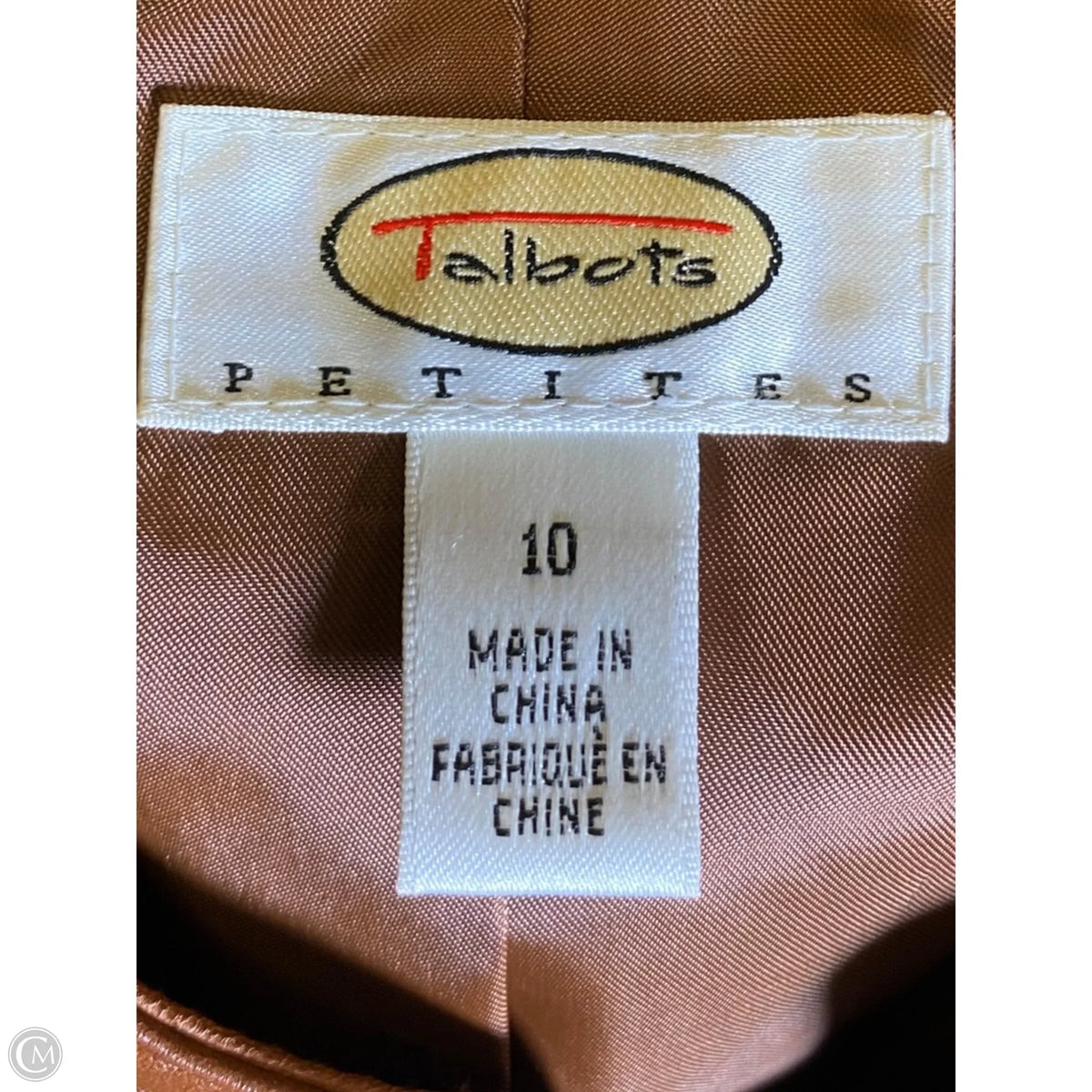 Jacket Other By Talbots In Brown, Size: 10