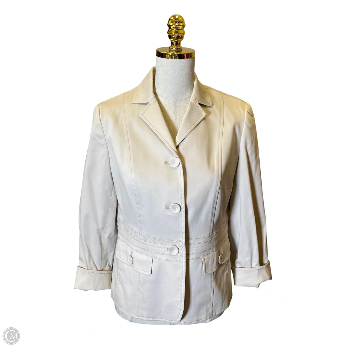 Blazer By Talbots In Taupe, Size: 8