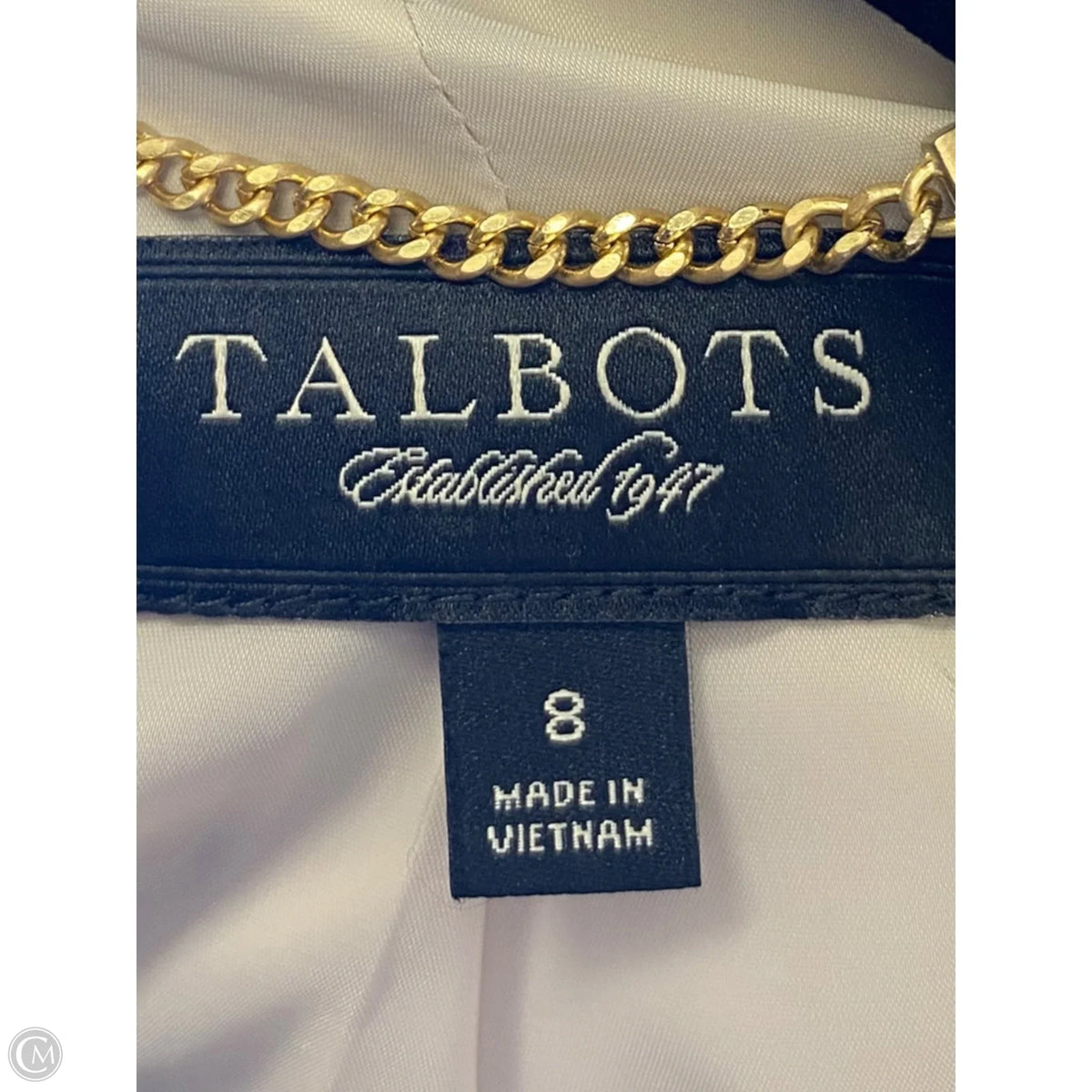 Blazer By Talbots In Taupe, Size: 8