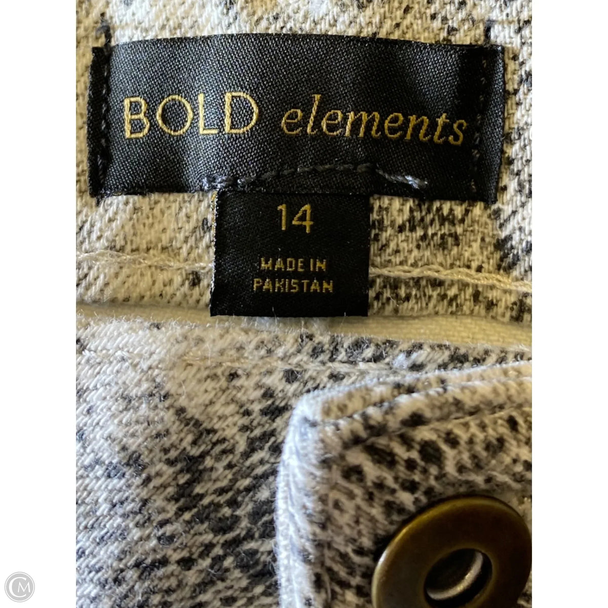 Skirt Midi By Bold Elements In Snakeskin Print, Size: 14