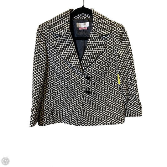 Blazer By Clothes Mentor In Black & White, Size: 10
