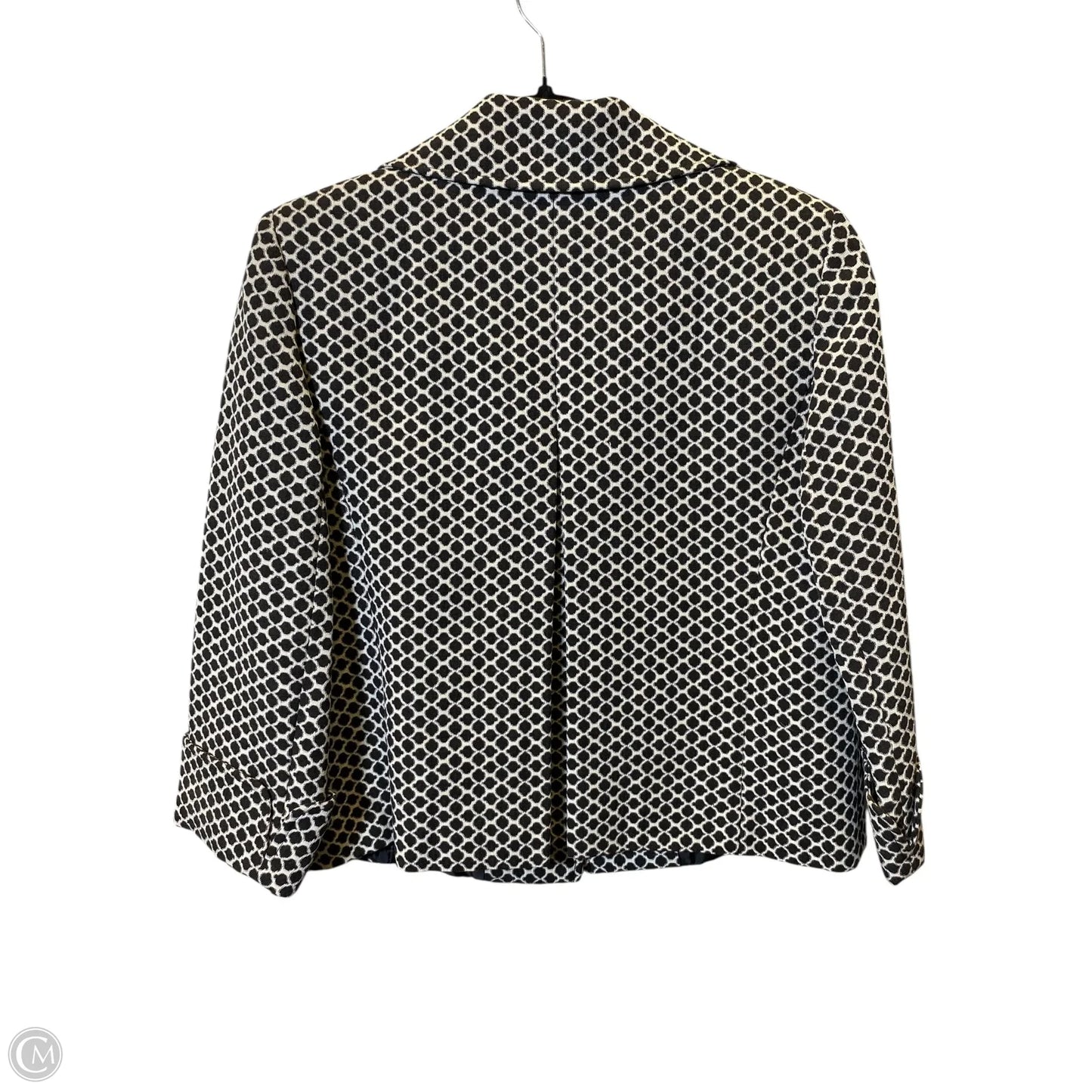 Blazer By Clothes Mentor In Black & White, Size: 10