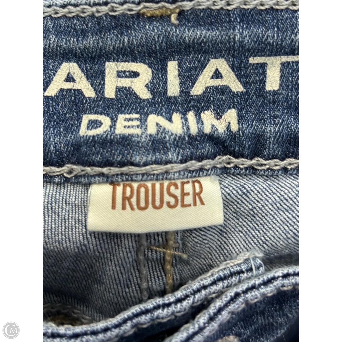 Jeans Boot Cut By Ariat In Blue Denim, Size: 2