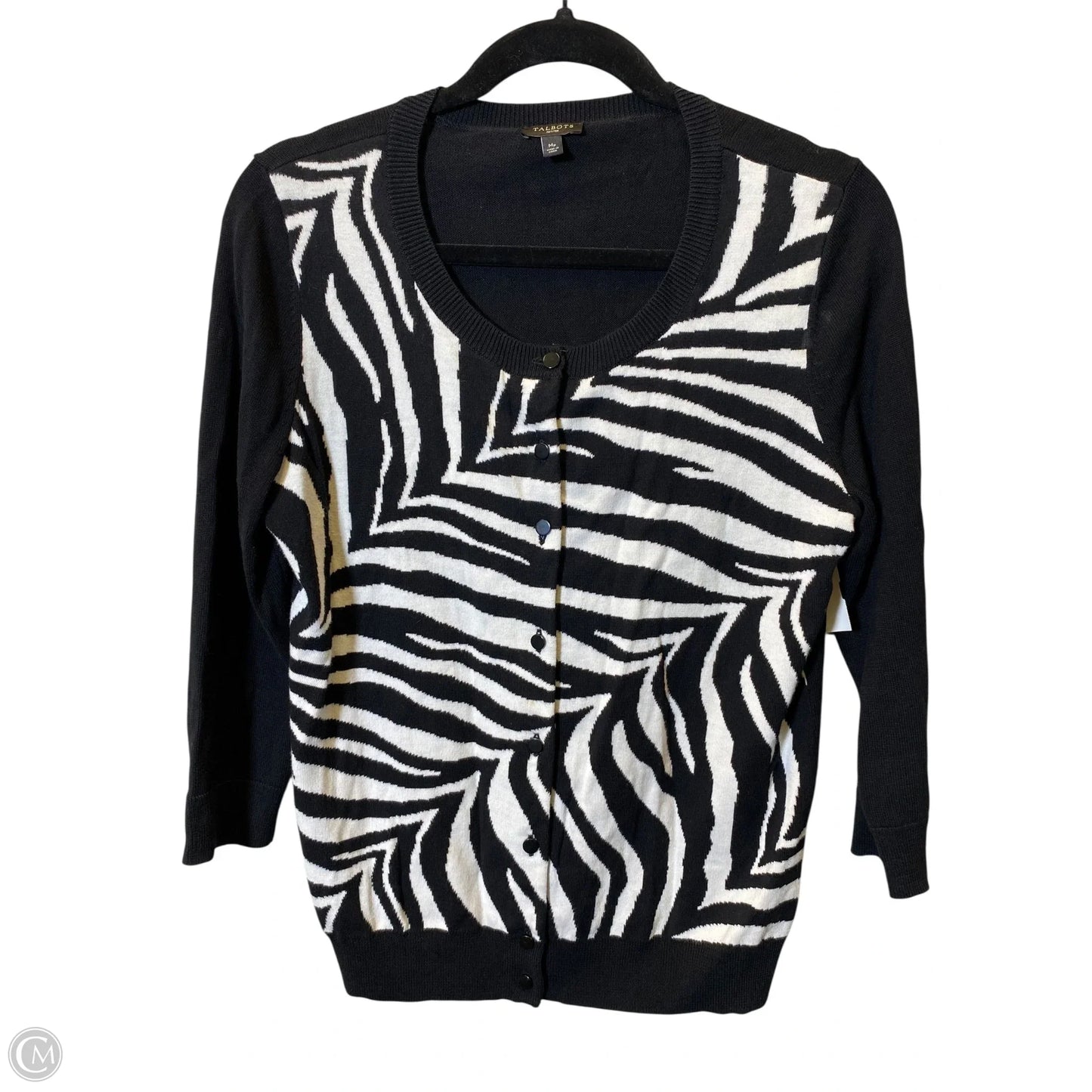 Sweater By Talbots In Animal Print, Size: M